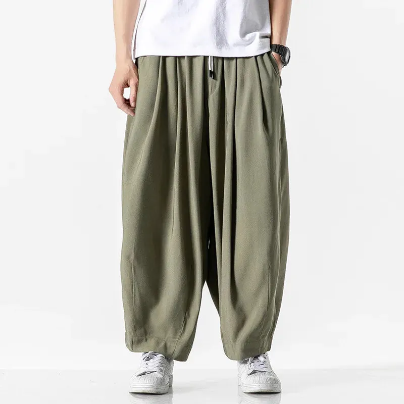 Esprit du Japon Pantalon Sarouel Japonais Homme en coton