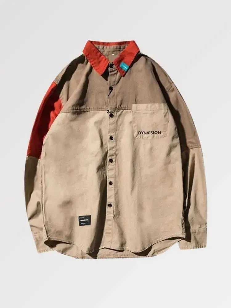 Japon style dynvision veste chemise oversize streetwear