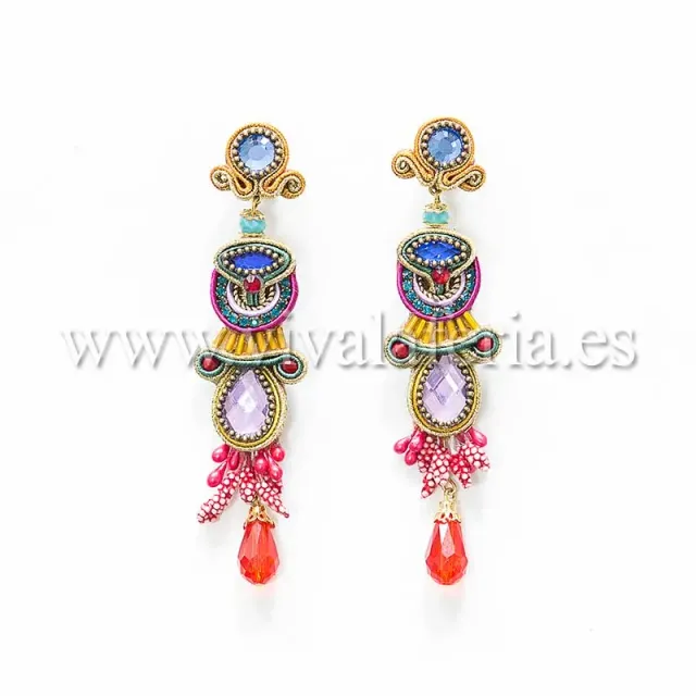 Candela de Reina Nerea boucles d'oreilles flamenco en larme