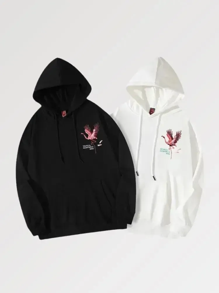 Japon style Hoodie Oiseau Japonais ‘cheonan’ sweat à capuche