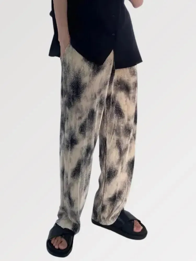 Japon style Newhdmy pantalon tie dye streetwear
