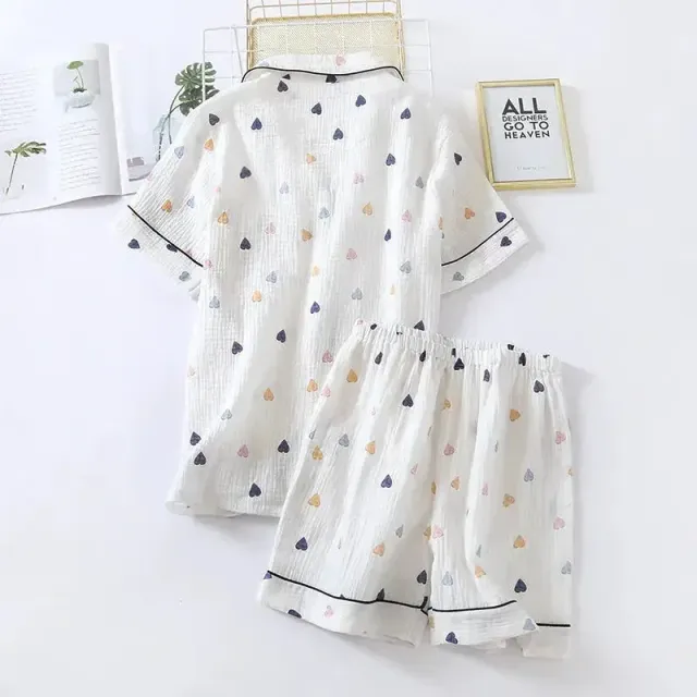 Japon style pyjama japonais ensemble short en soie