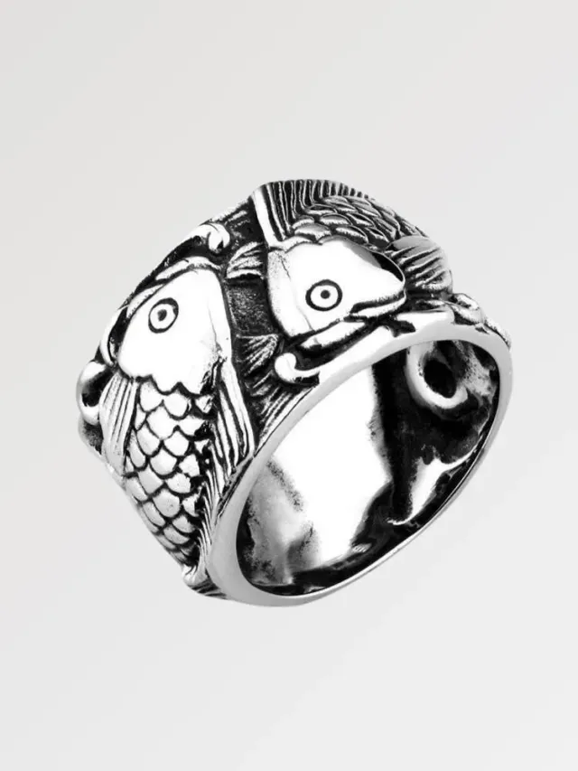 Japon Style Akiruno bague carpe koi