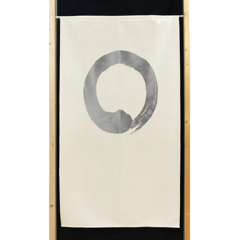 Japon style Enso rideau japonais noren motif zen