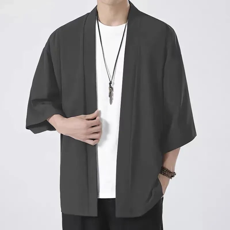 Esprit du Japon veste kimono homme haori coupe ample