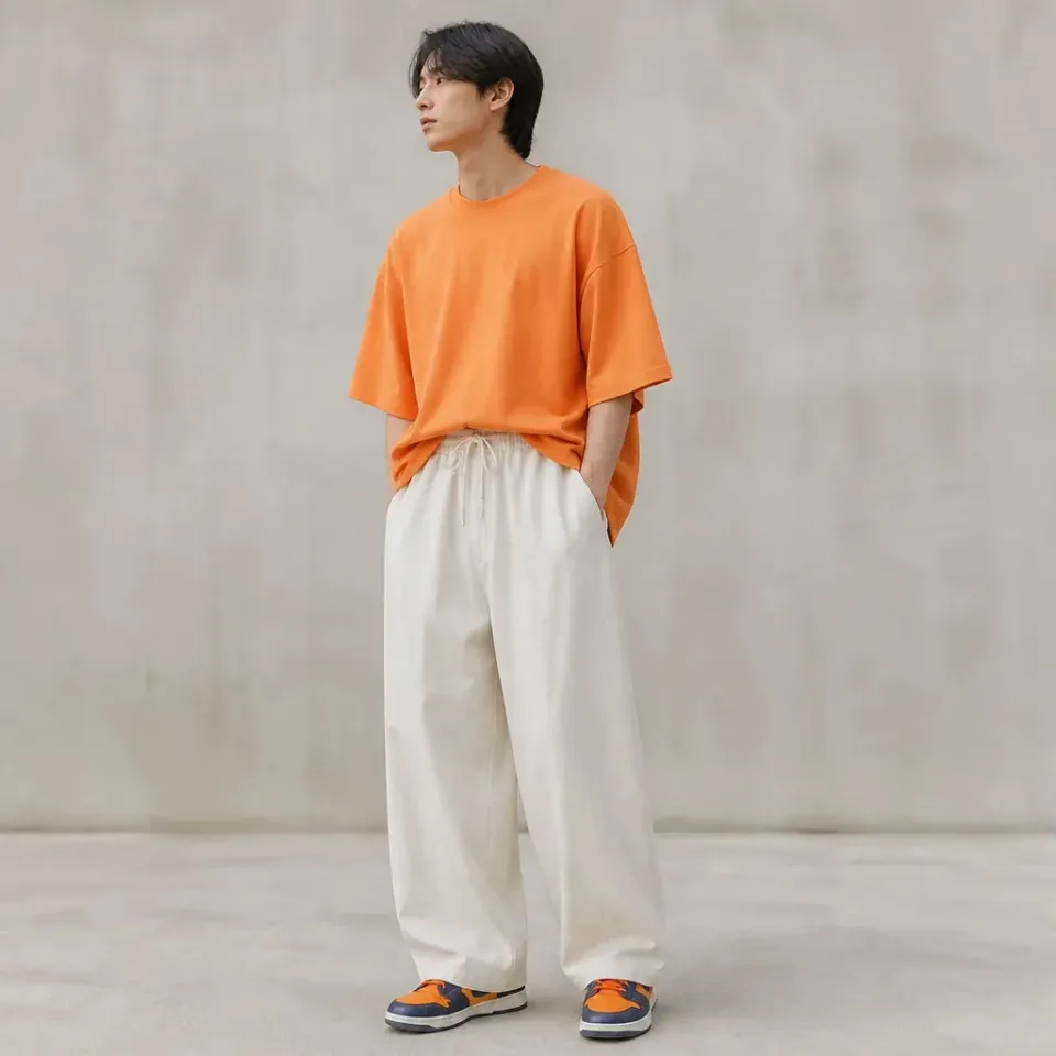 Esprit du Japon pantalon japonais coton ample wide-leg streetwear
