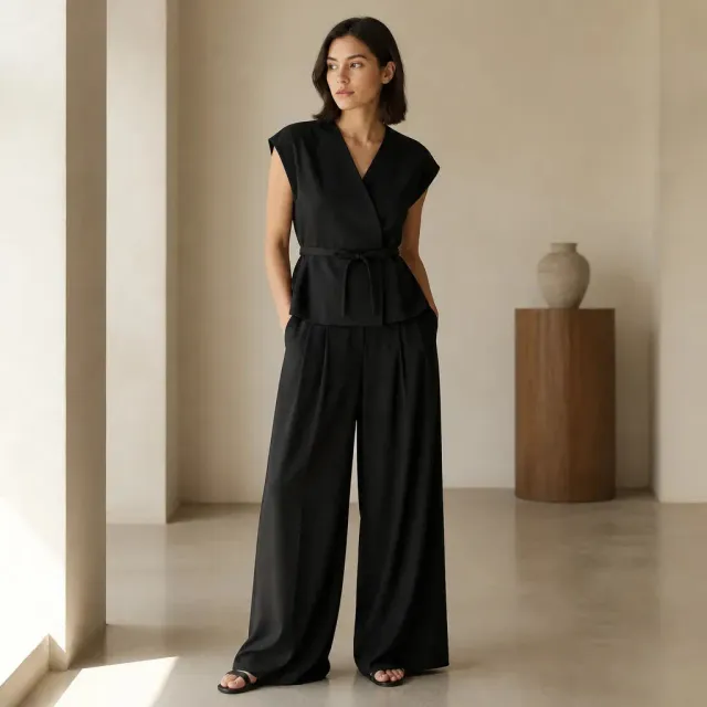 Esprit du Japon Ensemble Kimono Ceinturé Femme