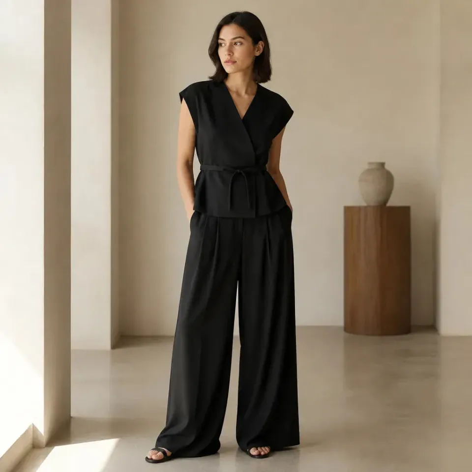 Esprit du Japon Ensemble Kimono Ceinturé Femme