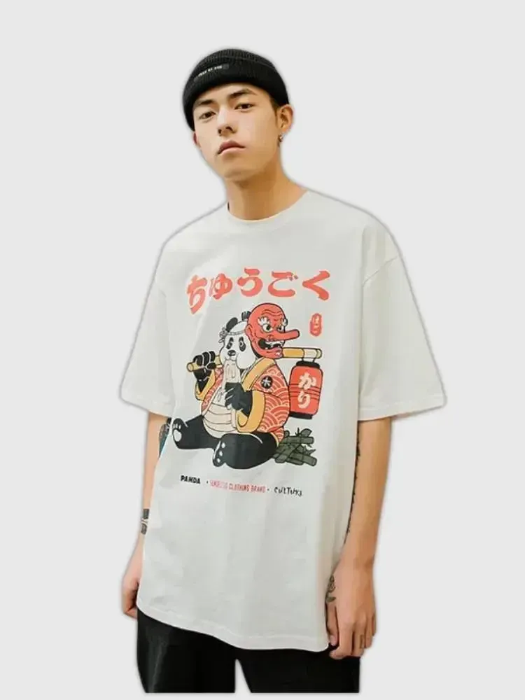 Japon style okayama tee shirt écriture japonaise kanji