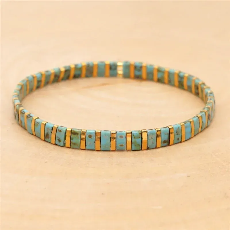 Japon style bracelet Miyuki Tila artisanal