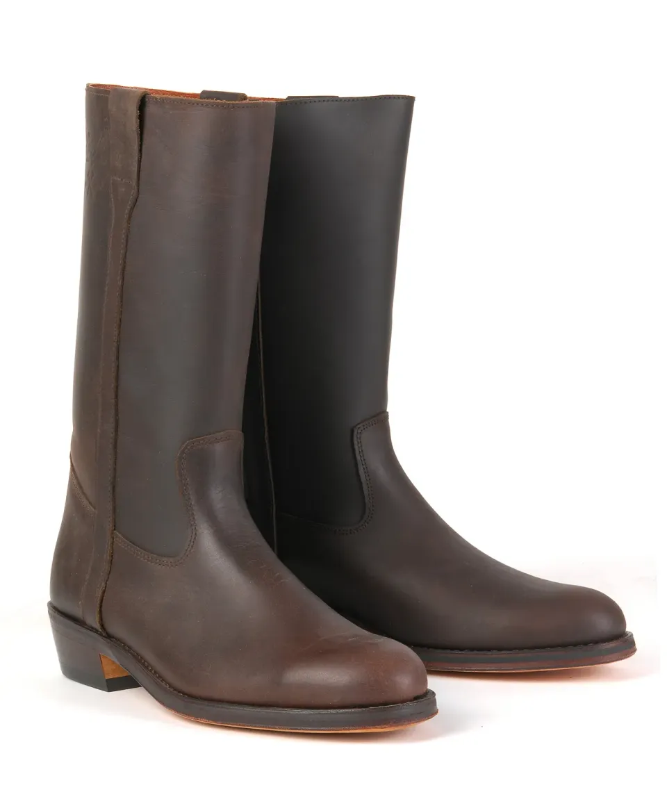 Mistral Gardian Pull Moka bottes cuir huilé