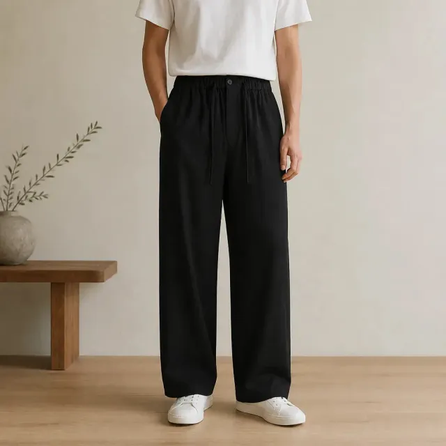 Esprit du Japon pantalon japonais coton ample