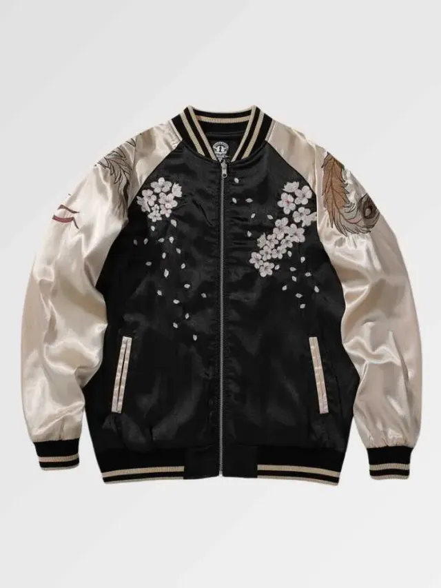 Japon style Sukajan Okojima X Watanabe blouson brodé