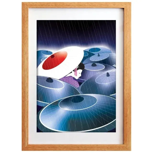 Japon style Affiche Japonaise Geisha Rain affiche geisha