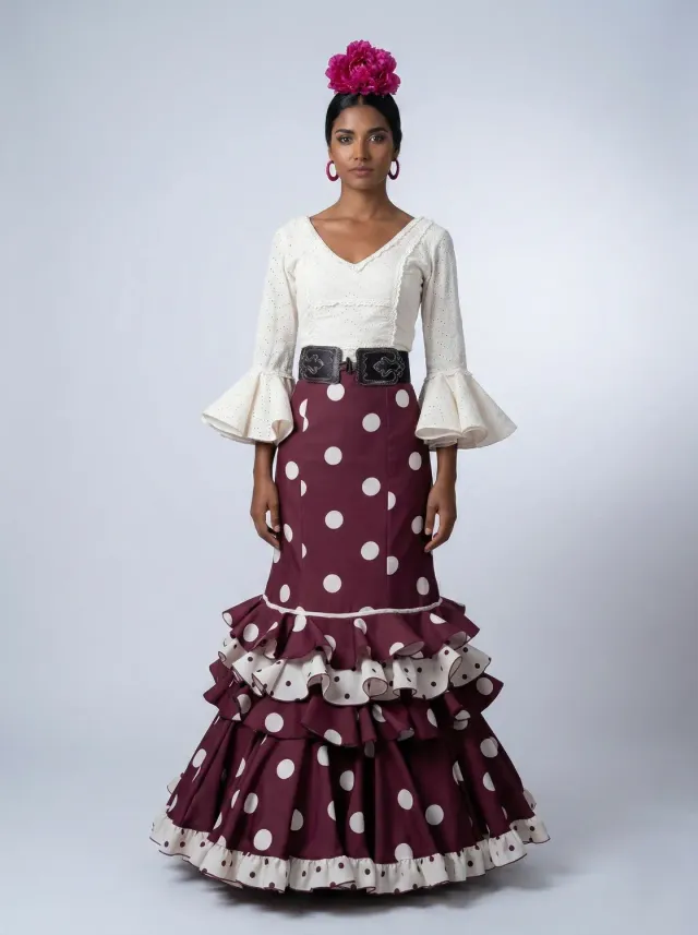 VIVA LA FERIA-MODA FLAMENCA Luna jupe flamenca