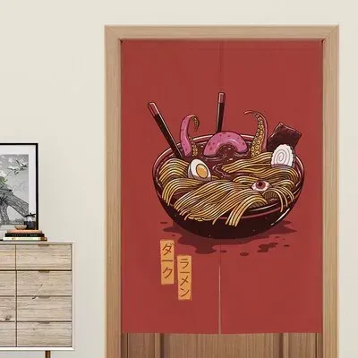 Japon style rideau japonais cuisine motif ramen