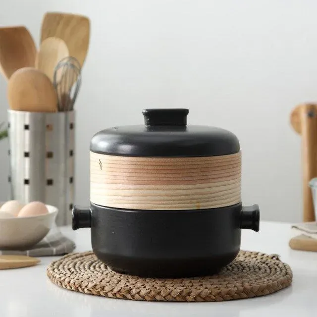Japon style Enryaku-ji casserole céramique vapeur