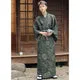 Esprit du Japon kimono homme vert motif asanoha