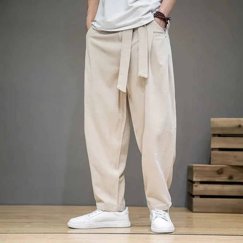 Japon style pantalon japonais homme souple
