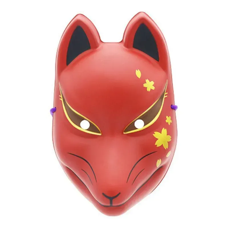 Japon style Masque Renard Kitsune Rouge cosplay rouge