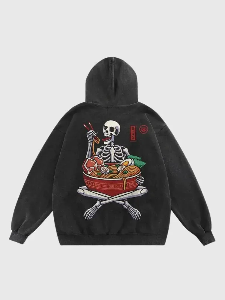 Japon style cartoon sweat streetwear vintage noir