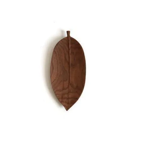 Japon style Okawa assiette bois noyer fait main