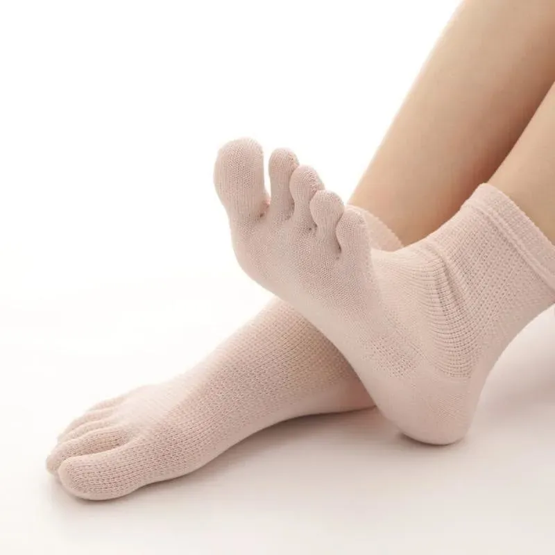 Japon style chaussettes 5 doigts coupe basse