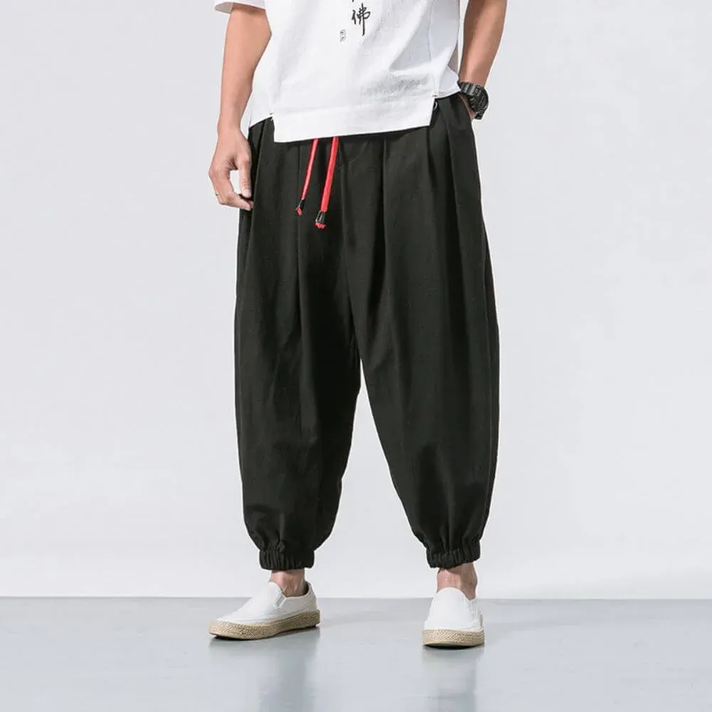 Japon Style Yuri Pantalon Harem Confort sarouel