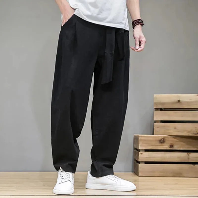 Japon style pantalon japonais homme souple