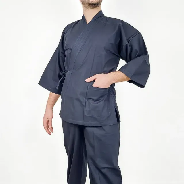 Japon style Samue Homme vêtement japonais coton