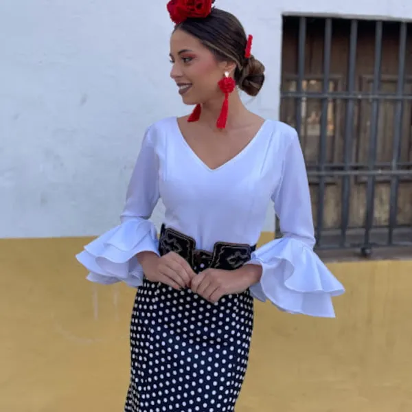 VIVA LA FERIA Alcalá blouse flamenca femme
