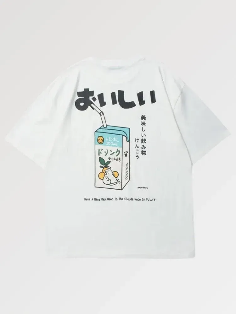 Japon style kokijuice t-shirt boisson japonaise