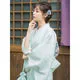 Esprit du Japon Kimono japonais femme vert pastel
