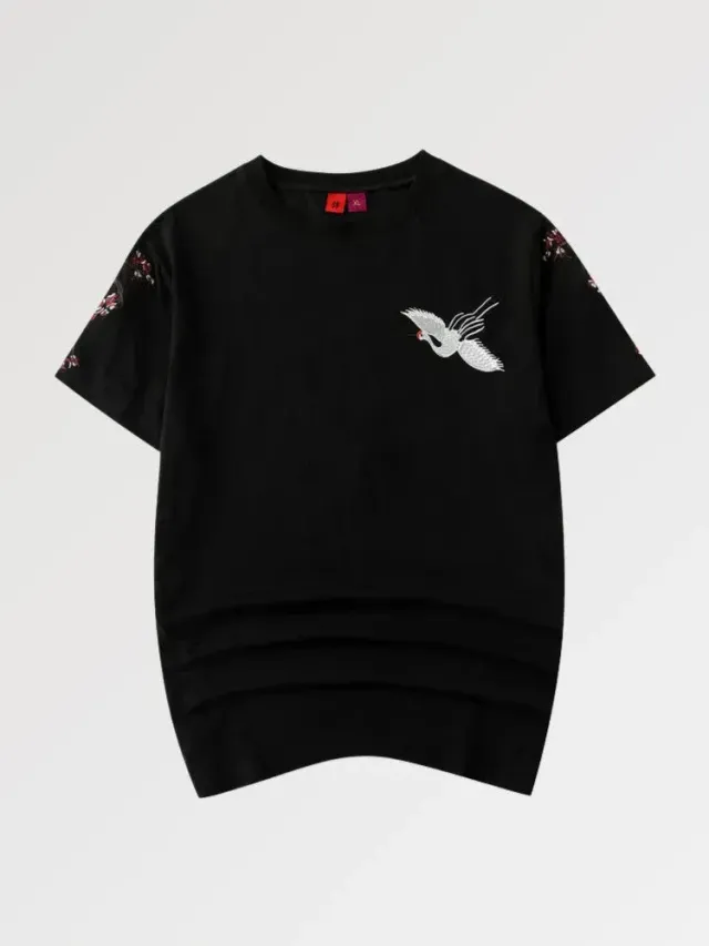 Japon style tee-shirt oiseau japonais noshiro sakura
