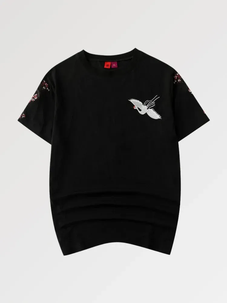 Japon style tee-shirt oiseau japonais noshiro sakura