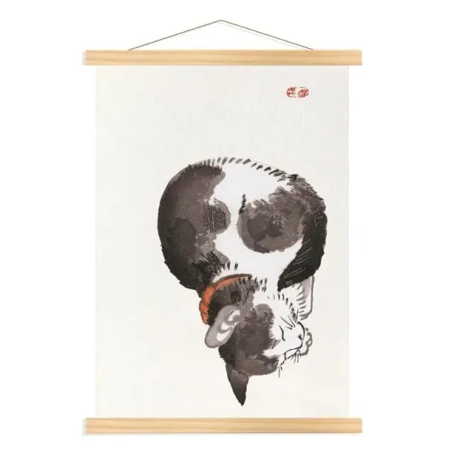 Japon style Chat tableau japonais gravure Kono Bairei