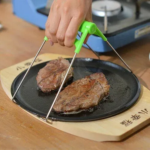 Japon style Uta plaque barbecue fonte et bois