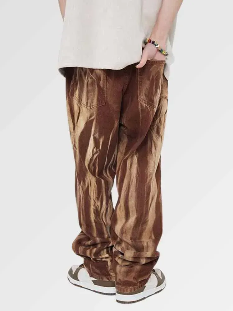 Japon style Okina pantalon camouflage streetwear marron