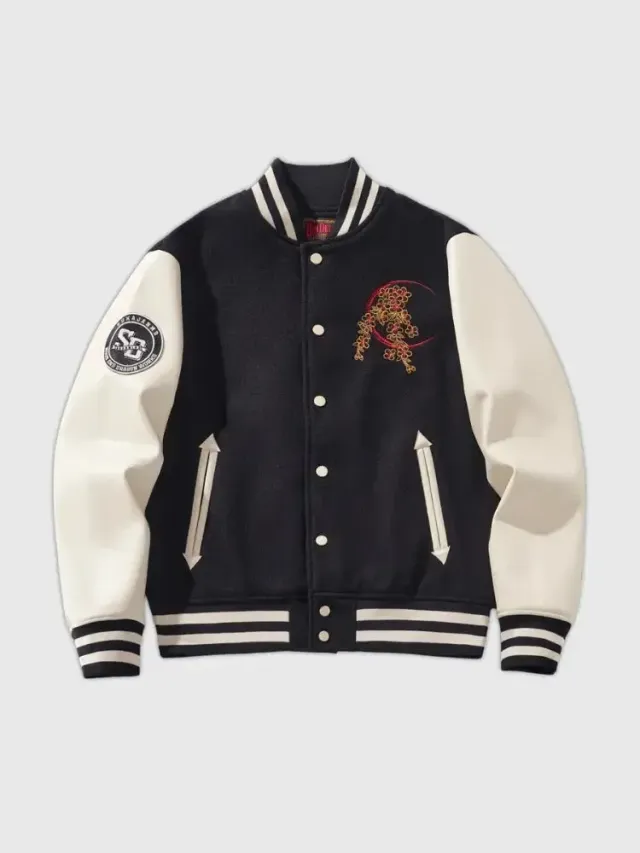 Japon style Sukajan Ryu Yokohama veste brodée