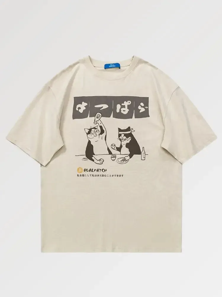 Japon style ninomiya tee shirt motif grues