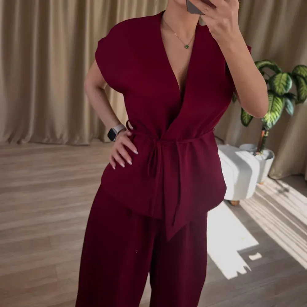 Esprit du Japon Ensemble Kimono Ceinturé Femme