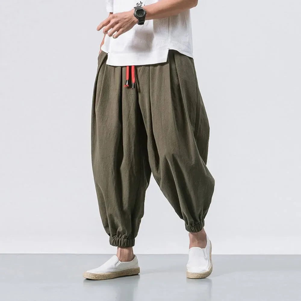 Japon Style Yuri Pantalon Harem Confort sarouel