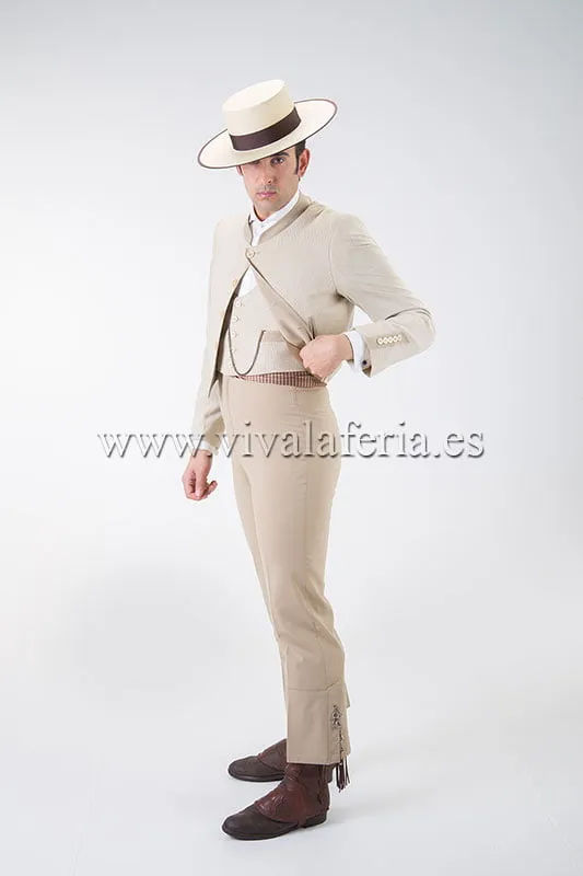 Viva La Feria costume campero beige tostado lycra