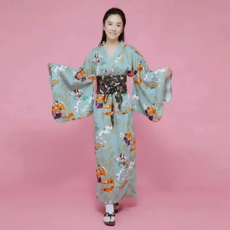 Japon style Amaya kimono geisha femme imprimé
