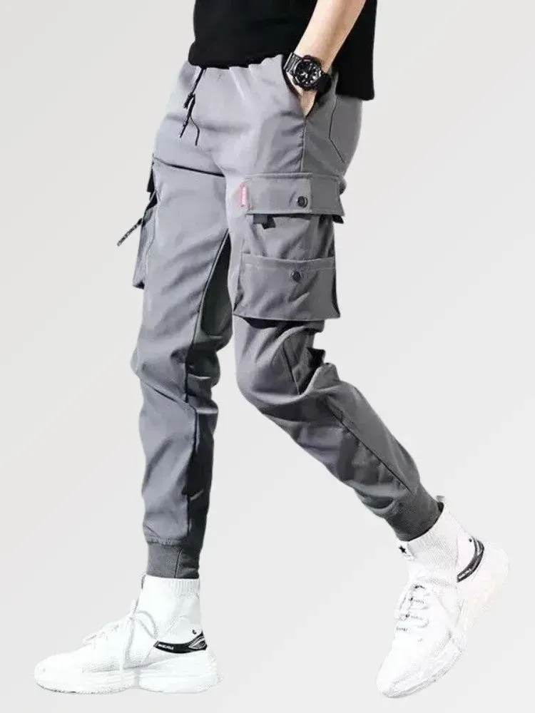 Japon style Techwear pantalon cargo larges poches