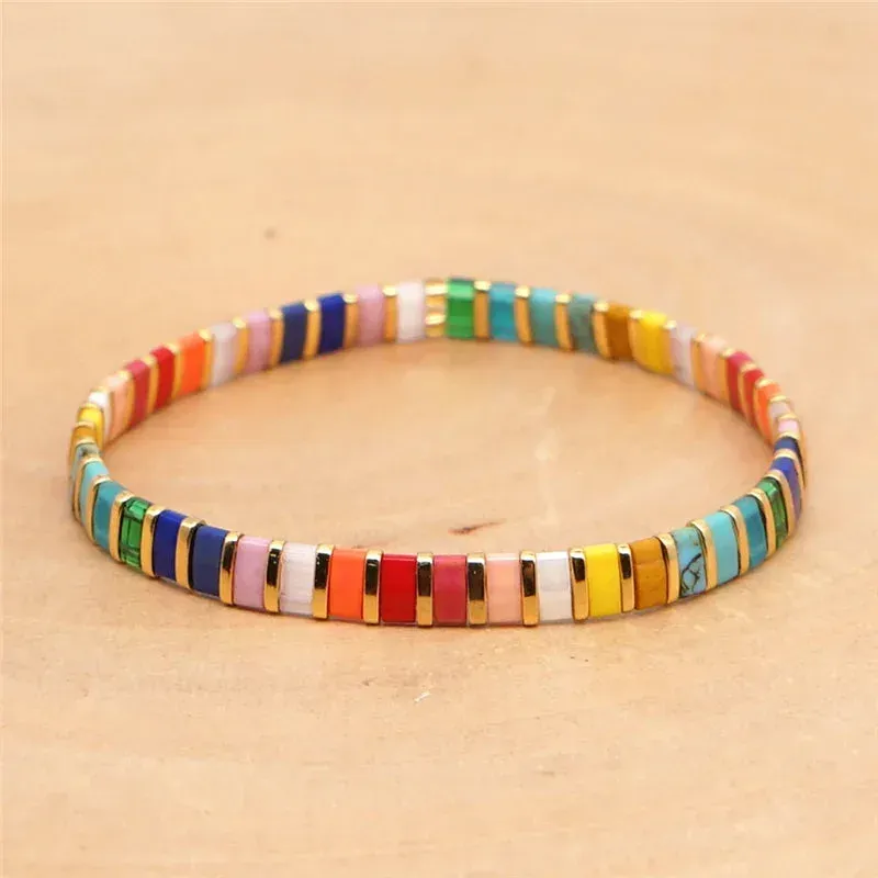 Japon style bracelet Miyuki Tila artisanal