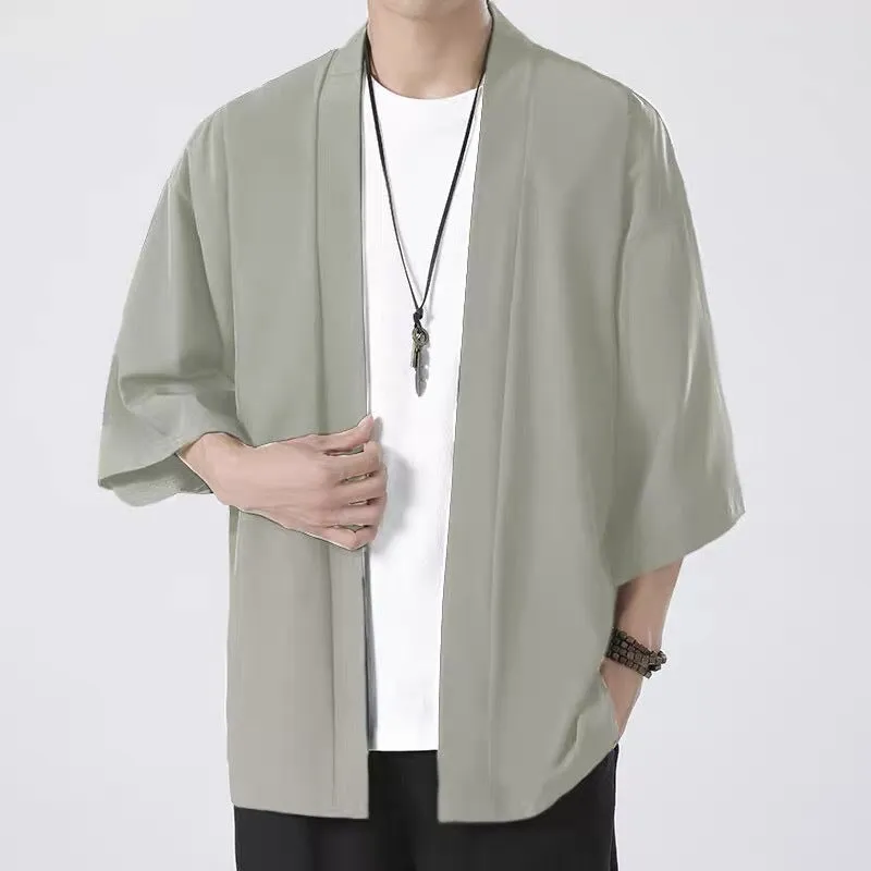 Esprit du Japon veste kimono homme haori coupe ample