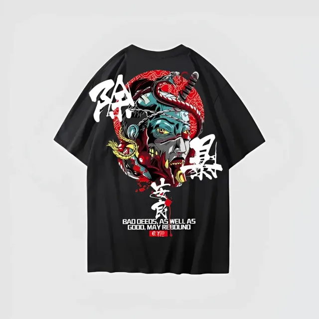 Japon style Tshirt Imprimé Japonais