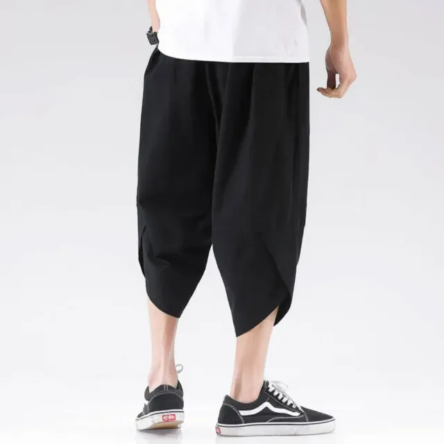 Japon style Kaito pantalon court confort été léger