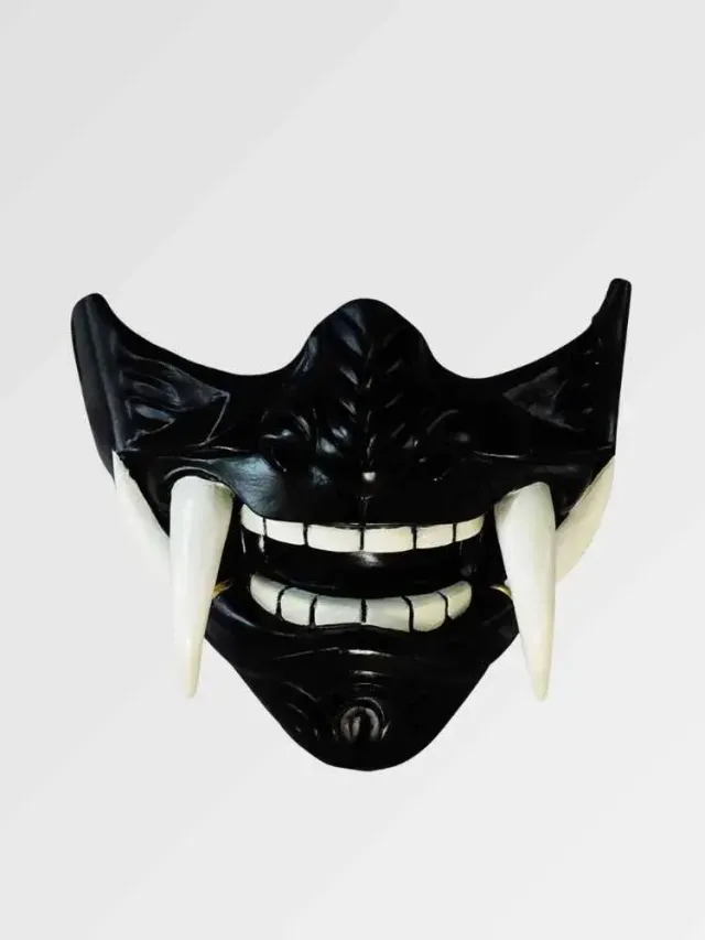 Japon style demi masque Amanojaku Kabuki